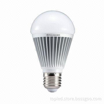 600lm/E27 9W LED Bulb with 100 to 120/220 to 240V AC Input Voltage